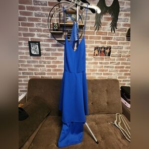 B Darlin Royal Blue High Low Dress